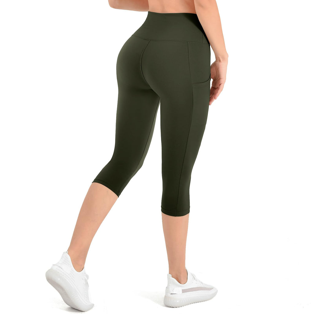 High Waisted Leggings for Women, Full Length & Capri Pants