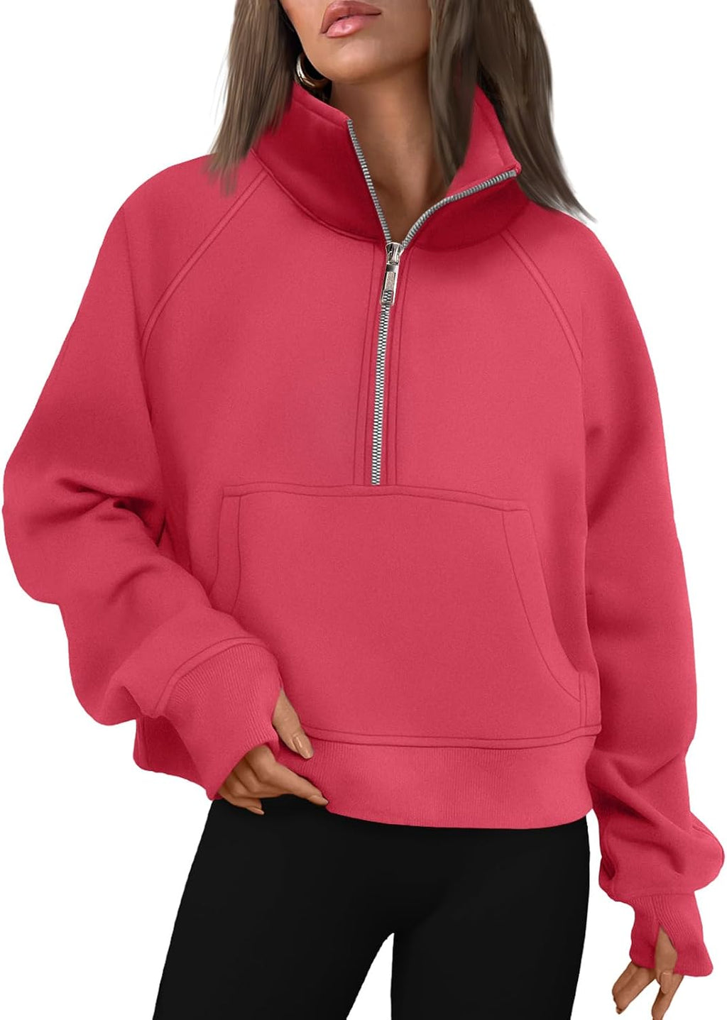 AUTOMET Womens Sweatshirts Half Zip Fleece Pullover Fall Outfits