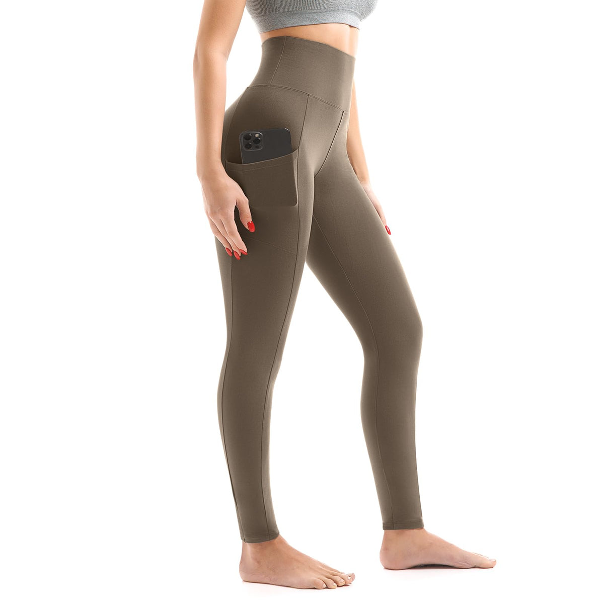 Walifrey Leggings with Pockets for Women