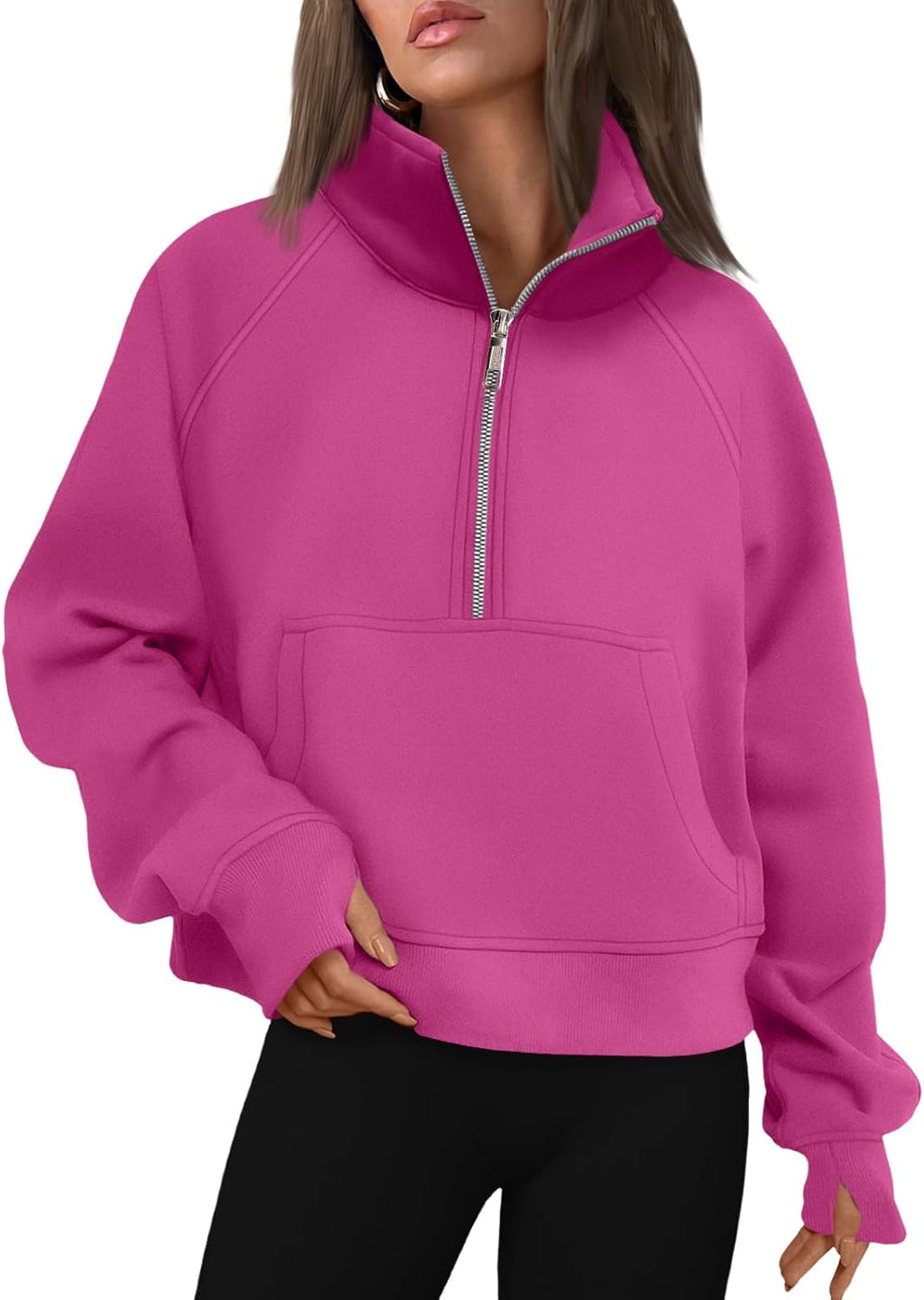 AUTOMET Womens Sweatshirts Half Zip Fleece Pullover Fall Outfits