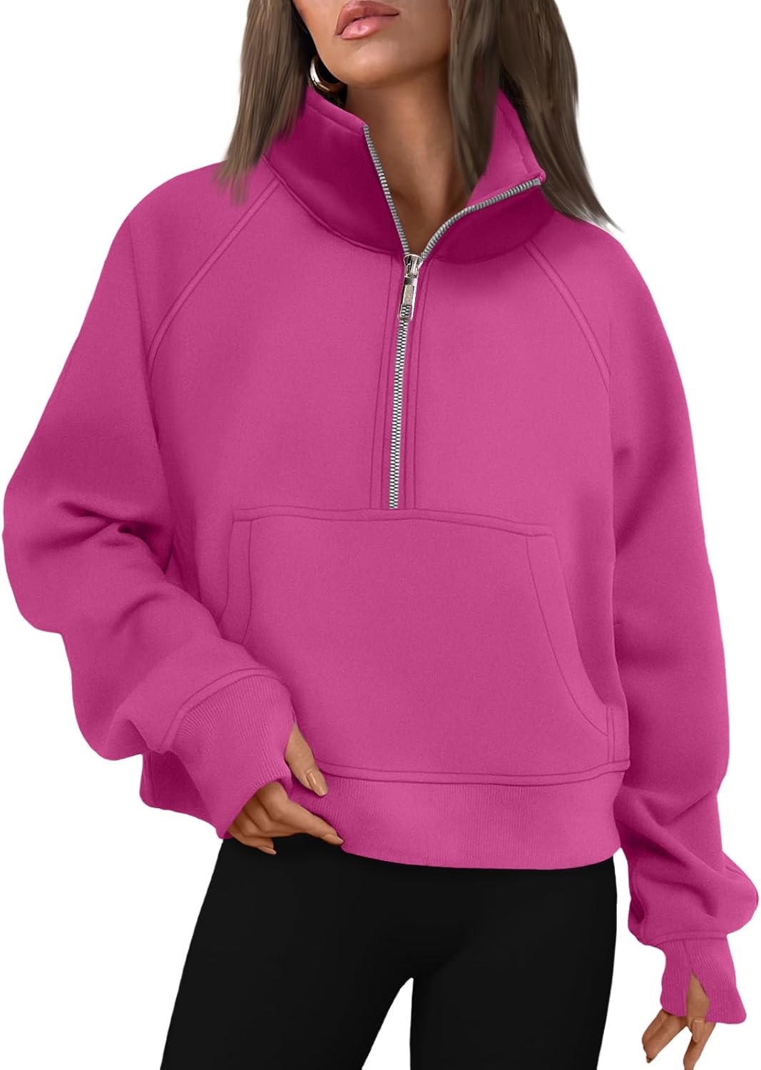 AUTOMET Womens Sweatshirts Half Zip Fleece Pullover Fall Outfits