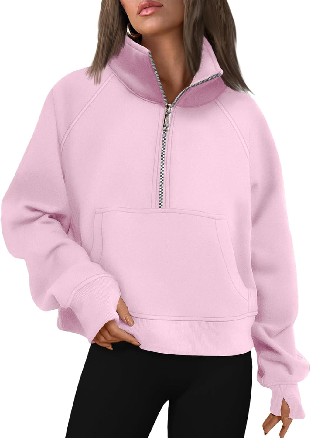 AUTOMET Womens Sweatshirts Half Zip Fleece Pullover Fall Outfits
