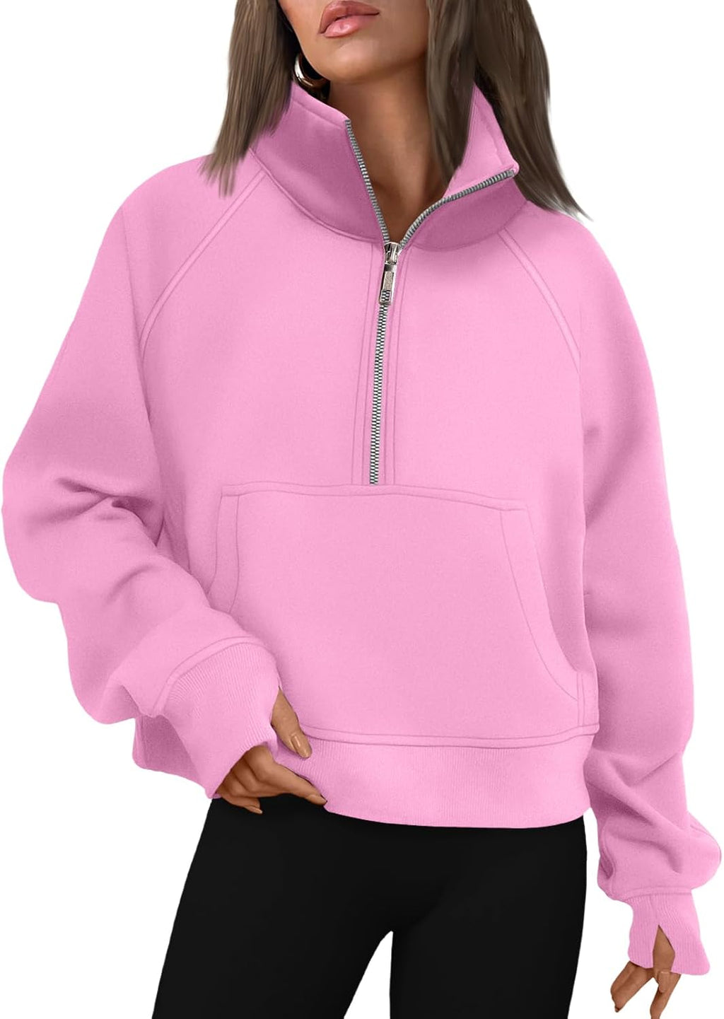 AUTOMET Womens Sweatshirts Half Zip Fleece Pullover Fall Outfits