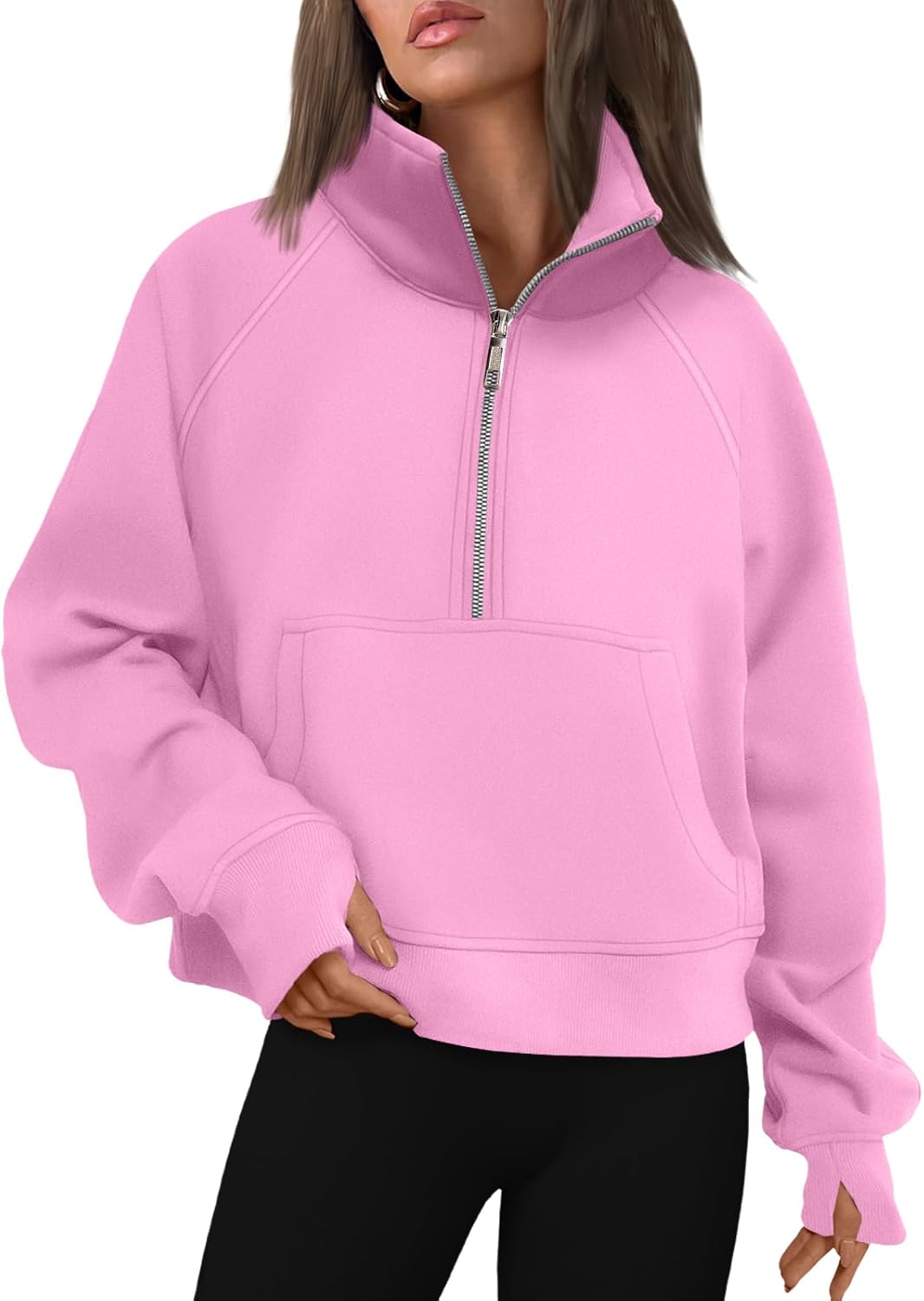 AUTOMET Womens Sweatshirts Half Zip Fleece Pullover Fall Outfits