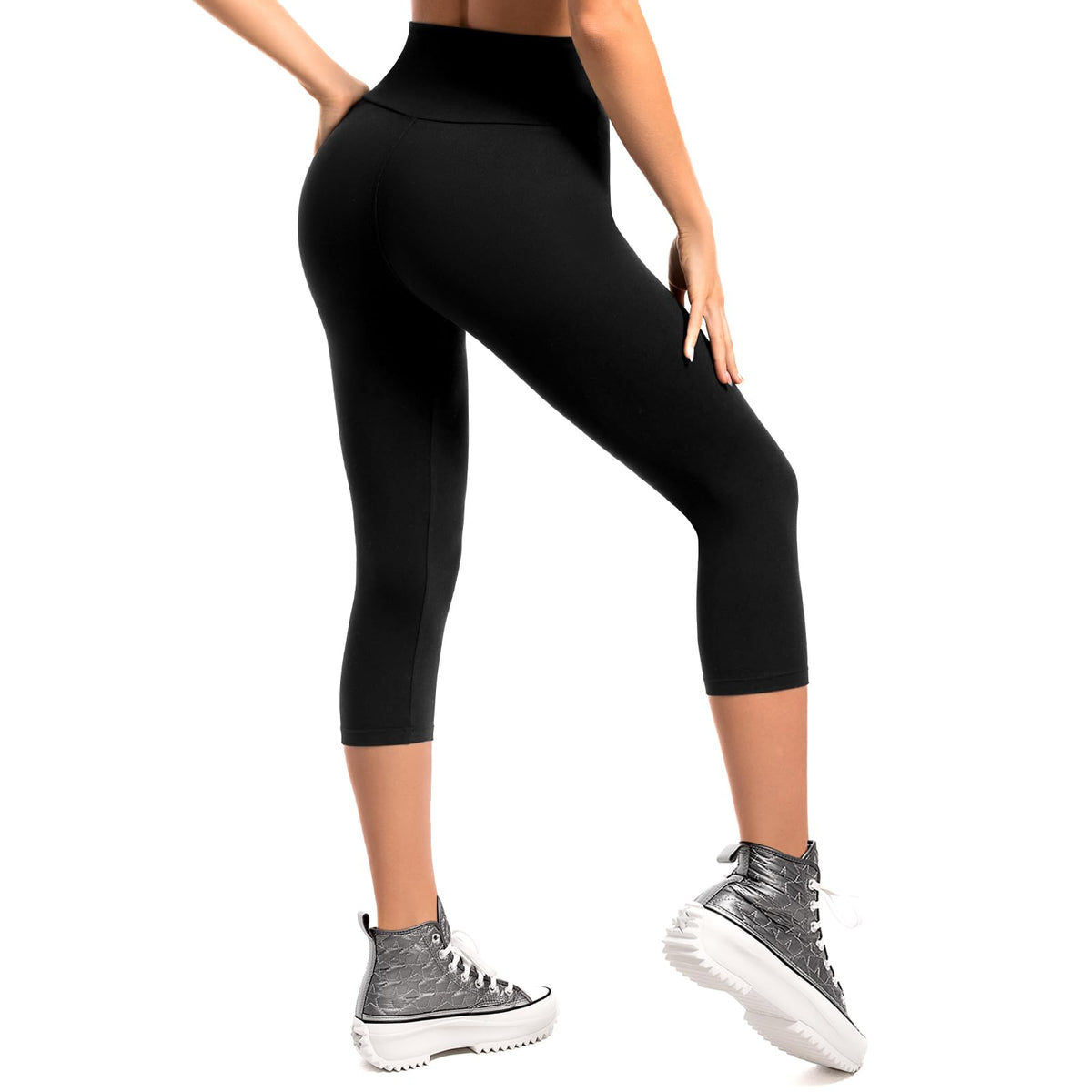 High Waisted Leggings for Women, Full Length & Capri Pants