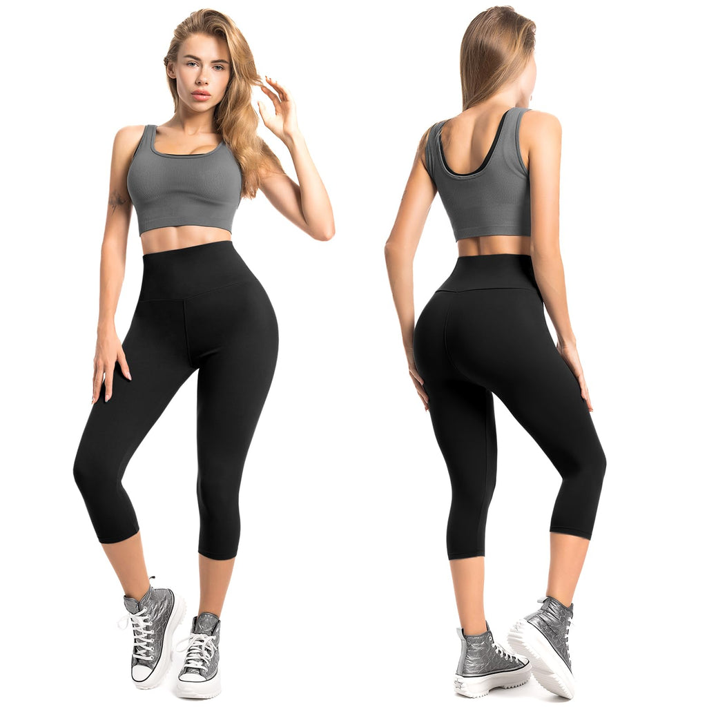 High Waisted Leggings for Women, Full Length & Capri Pants