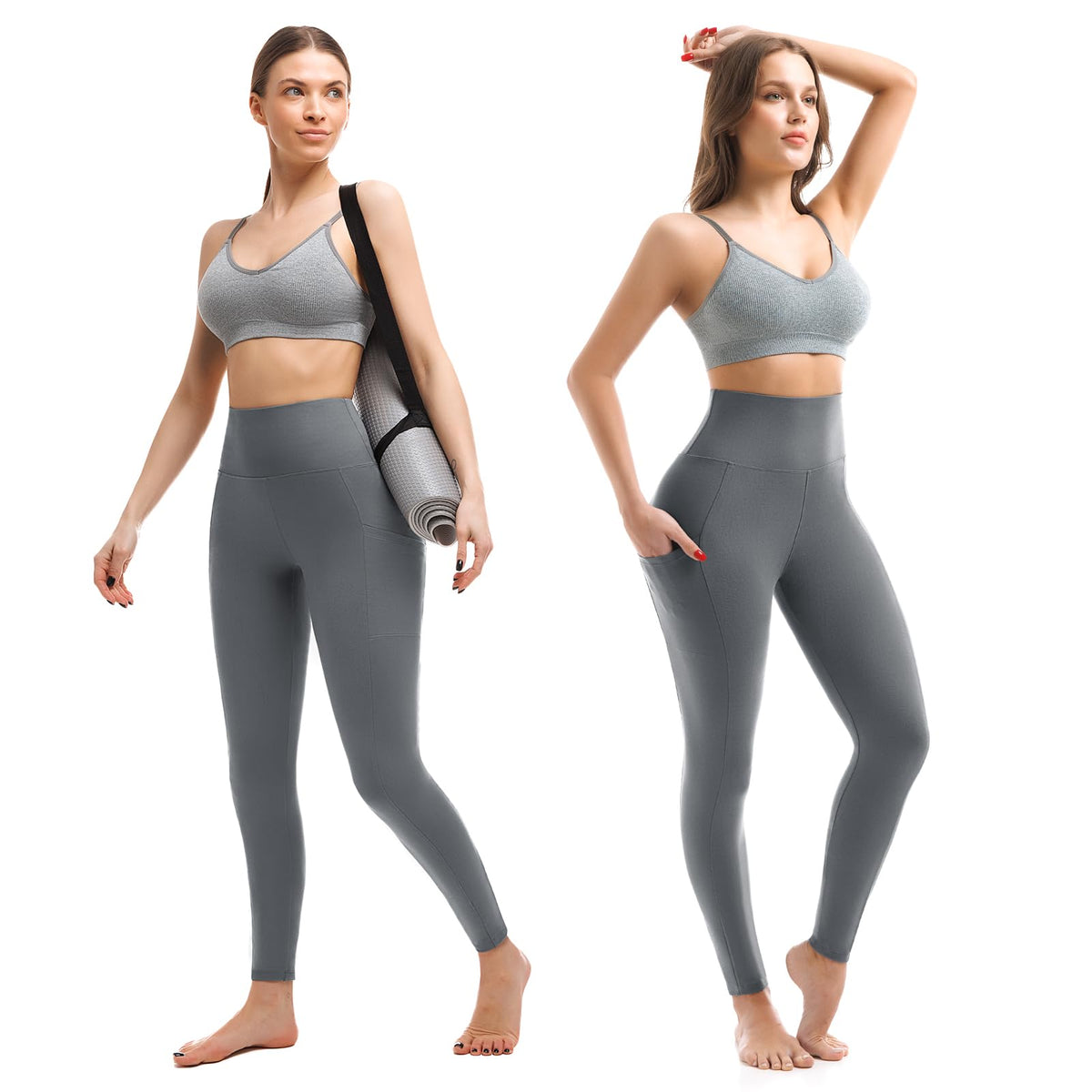 Walifrey Leggings with Pockets for Women