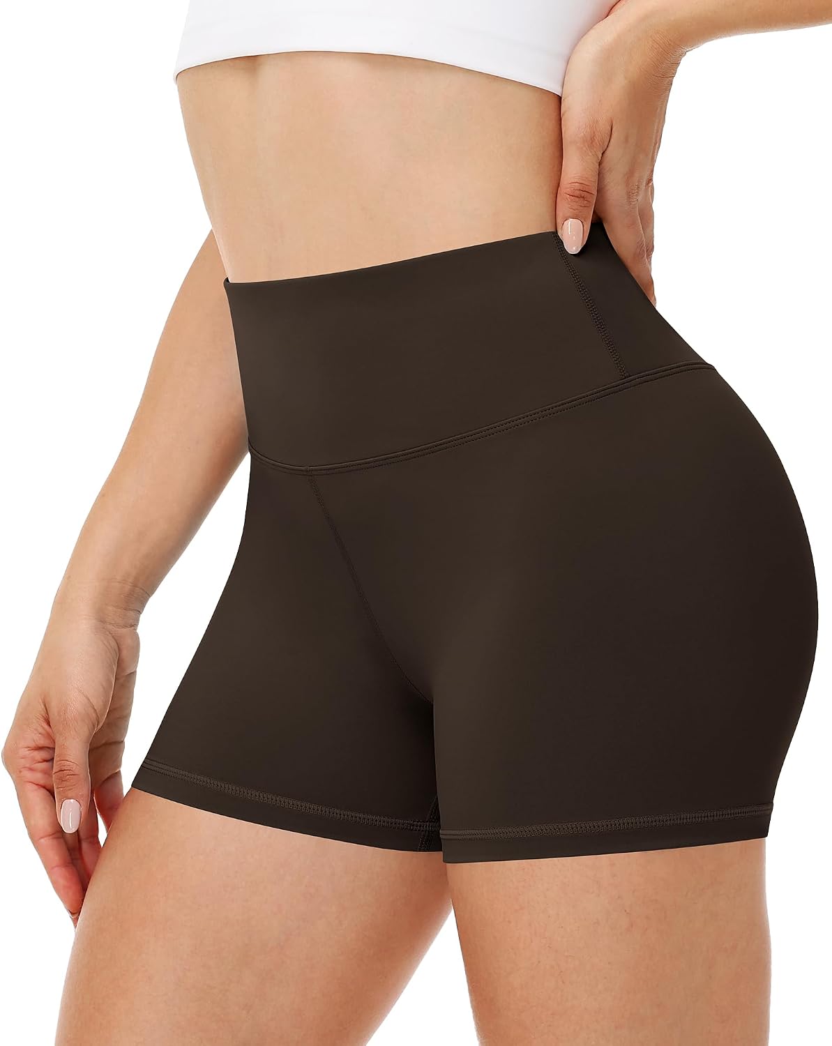 Runhit Women's Workout Biker Shorts - 3"/5"/8" High Waisted Tummy Control Spandex Booty Shorts for Volleyball Gym Yoga Dance