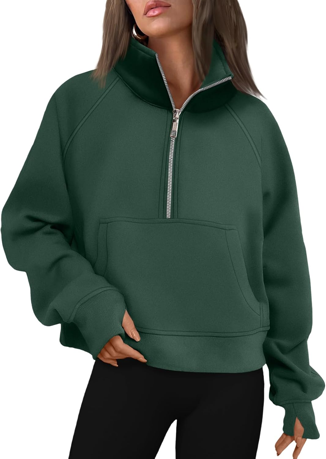 AUTOMET Womens Sweatshirts Half Zip Fleece Pullover Fall Outfits