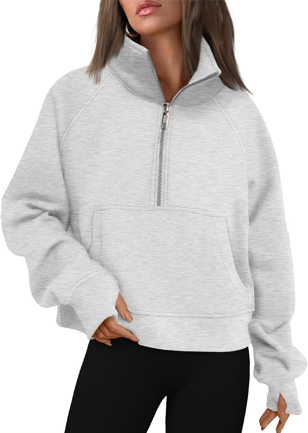 AUTOMET Womens Sweatshirts Half Zip Fleece Pullover Fall Outfits