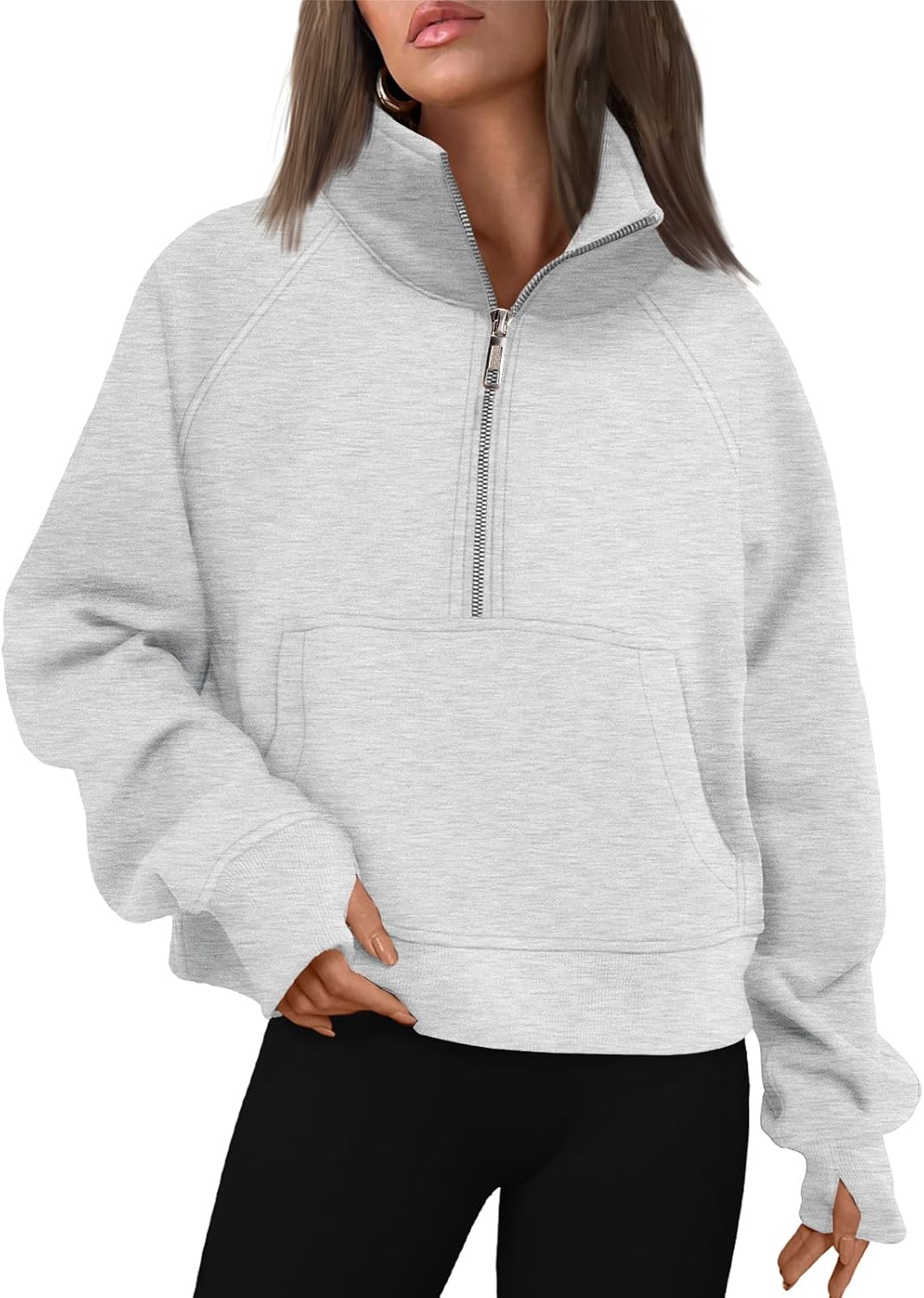 AUTOMET Womens Sweatshirts Half Zip Fleece Pullover Fall Outfits