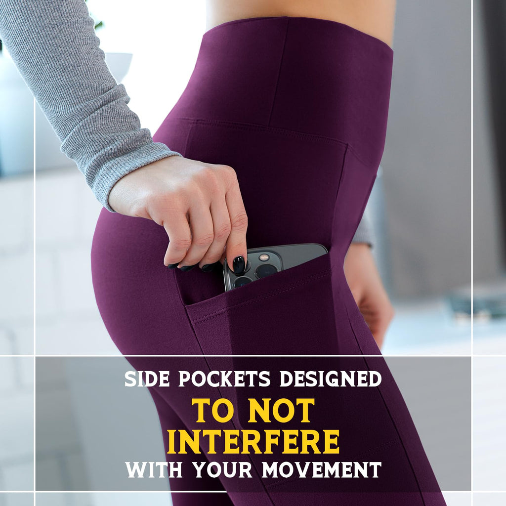 Walifrey Leggings with Pockets for Women