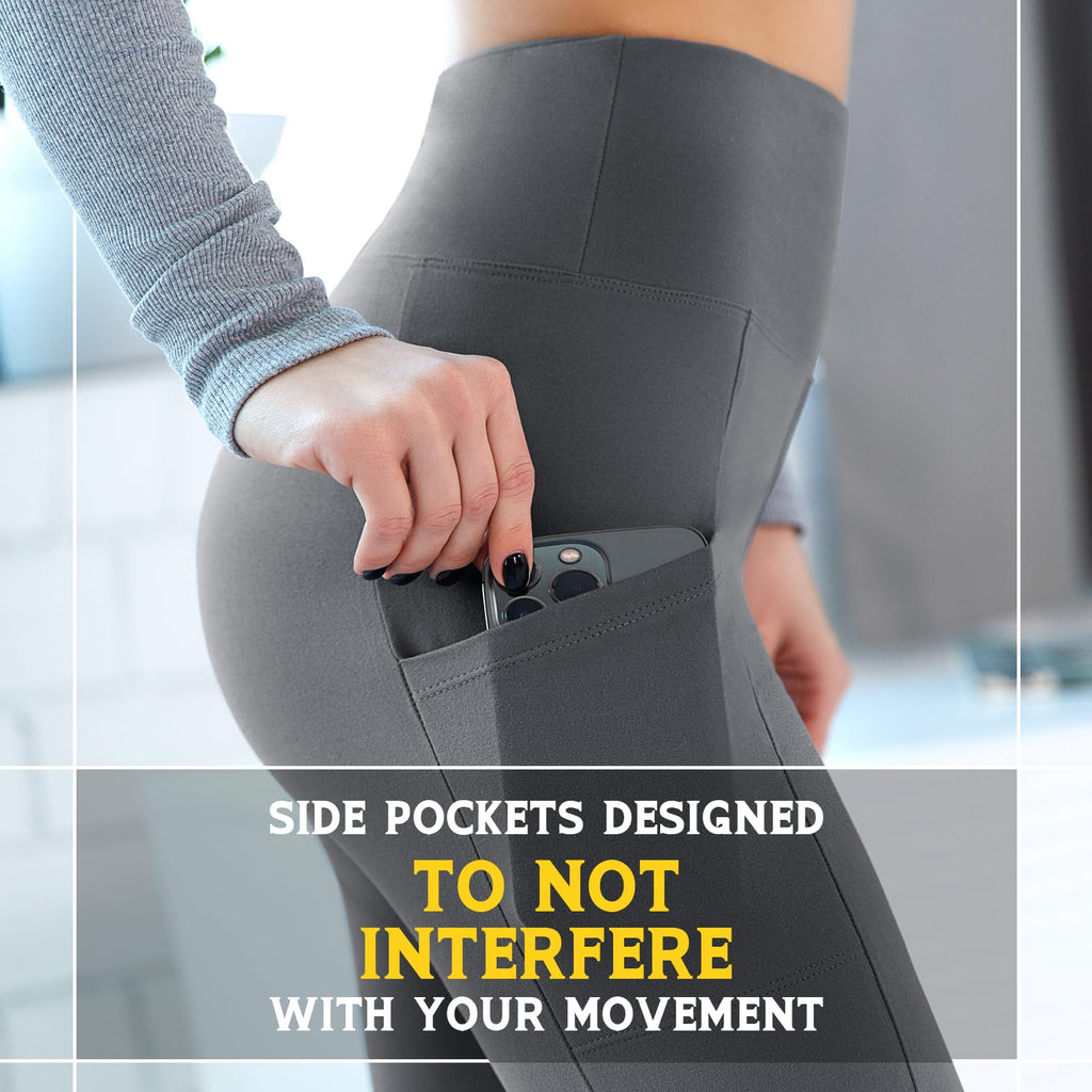 Walifrey Leggings with Pockets for Women