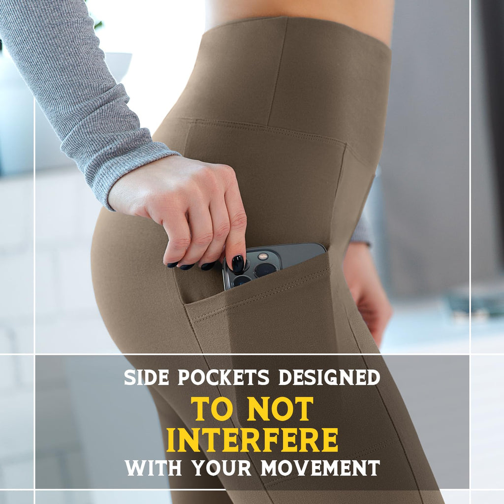 Walifrey Leggings with Pockets for Women