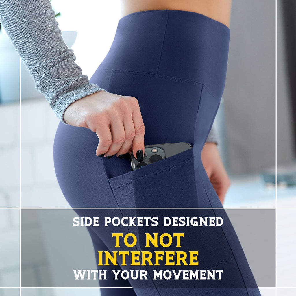 Walifrey Leggings with Pockets for Women
