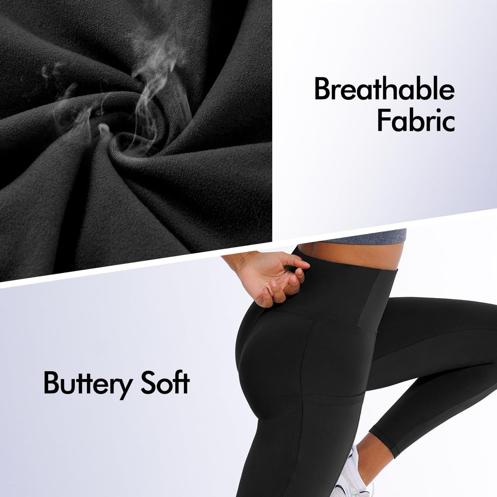 High Waisted Leggings for Women, Full Length & Capri Pants
