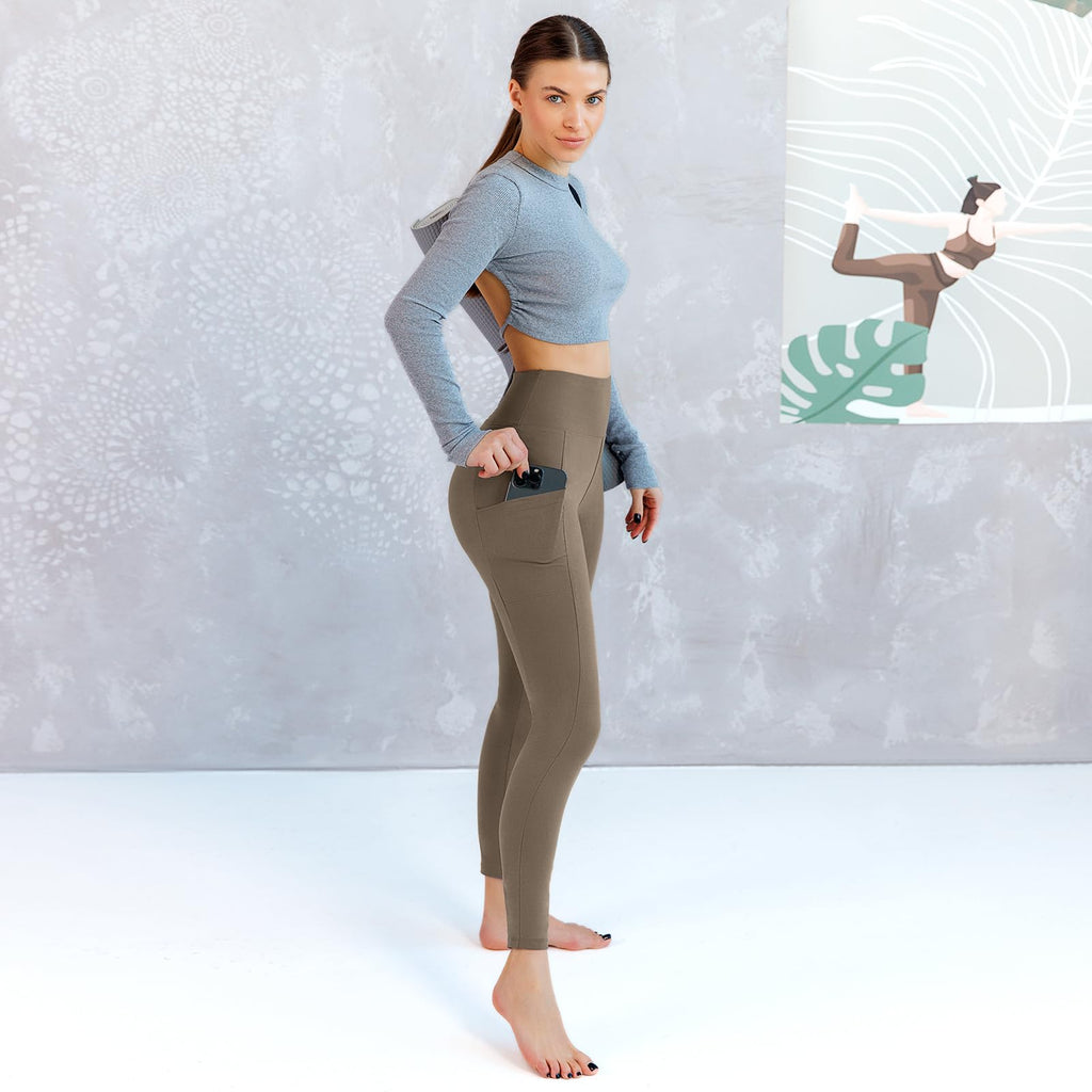 Walifrey Leggings with Pockets for Women