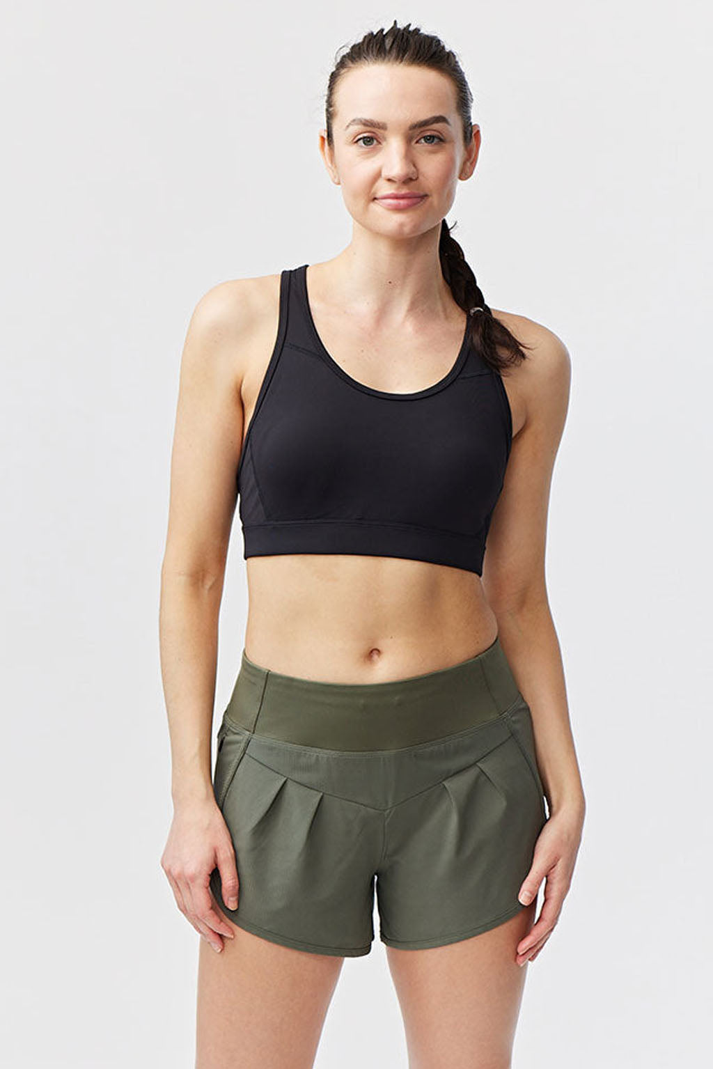 Short de running femme Sheva – Taille haute avec sous-short intégré