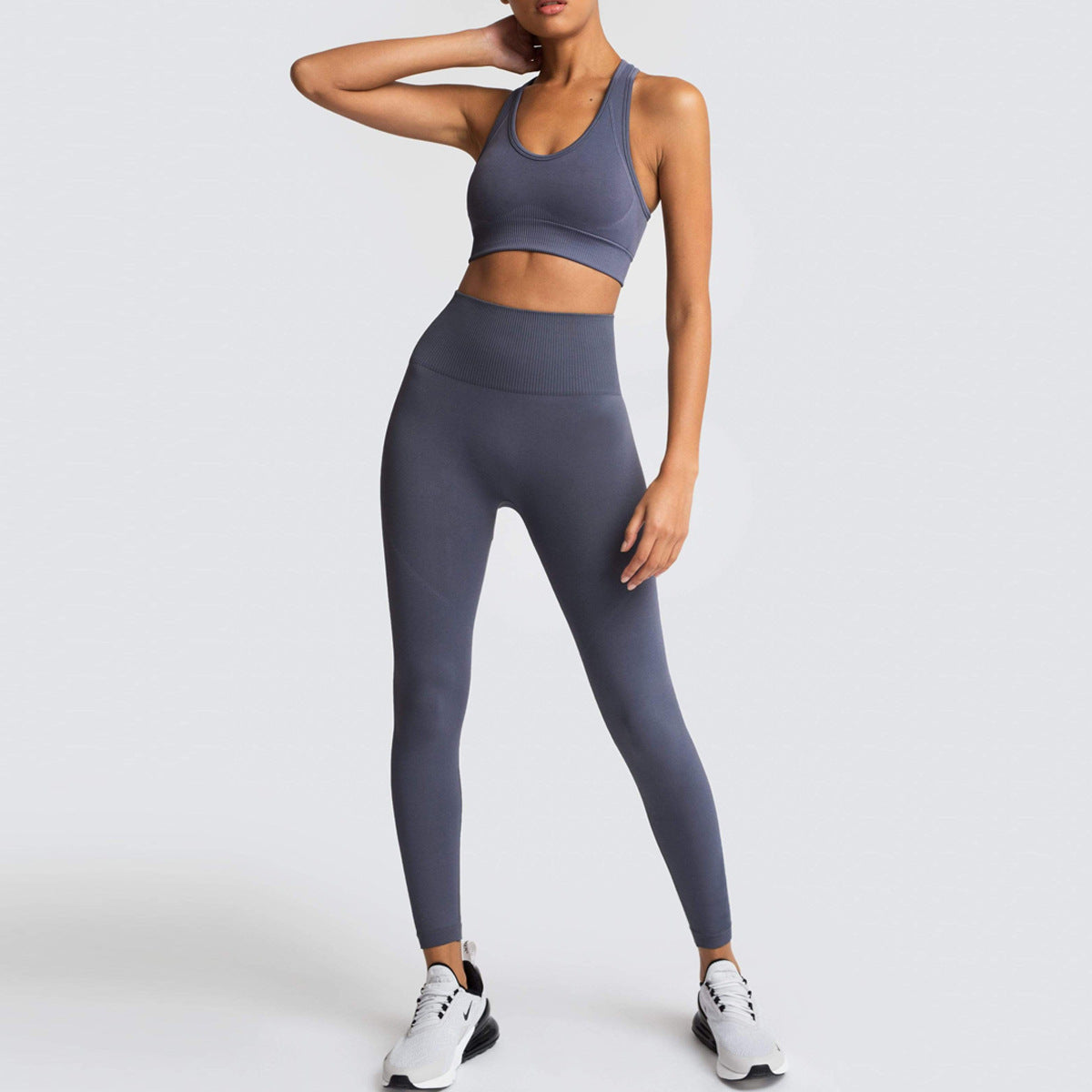 Fitness Sport Legging Set for Women Girls Sports Clothes Sets Seamless Workout Running Sport Wear