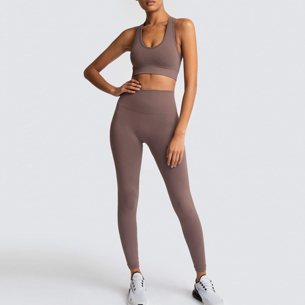 Fitness Sport Legging Set for Women Girls Sports Clothes Sets Seamless Workout Running Sport Wear