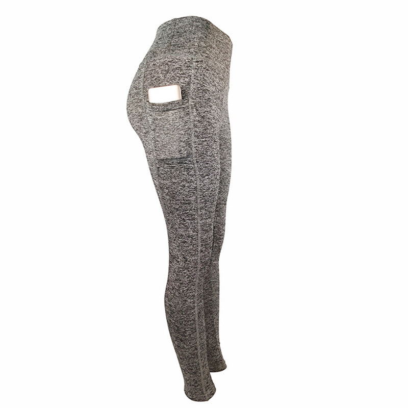2021 Solid Color Piece Leggings China Manufacturers Pocket Dropshipping Legging for Woman