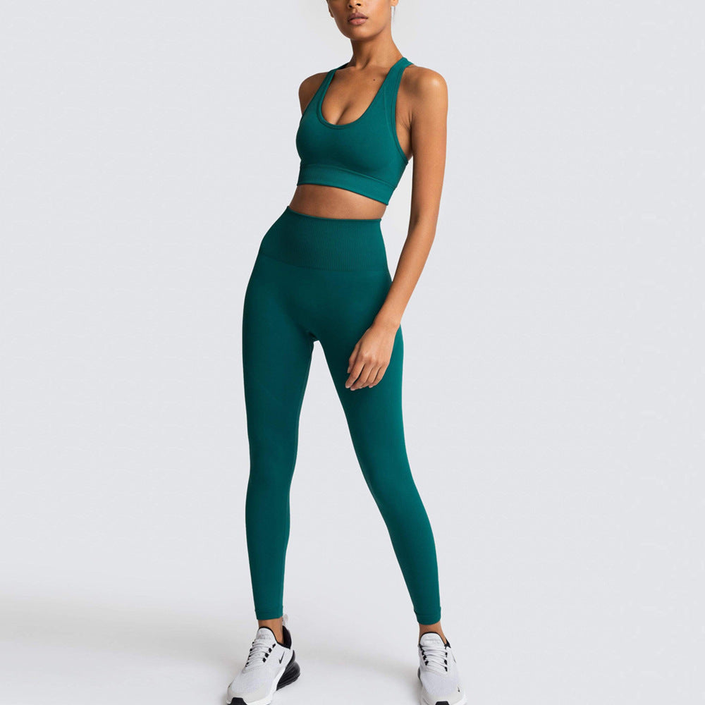 Fitness Sport Legging Set for Women Girls Sports Clothes Sets Seamless Workout Running Sport Wear