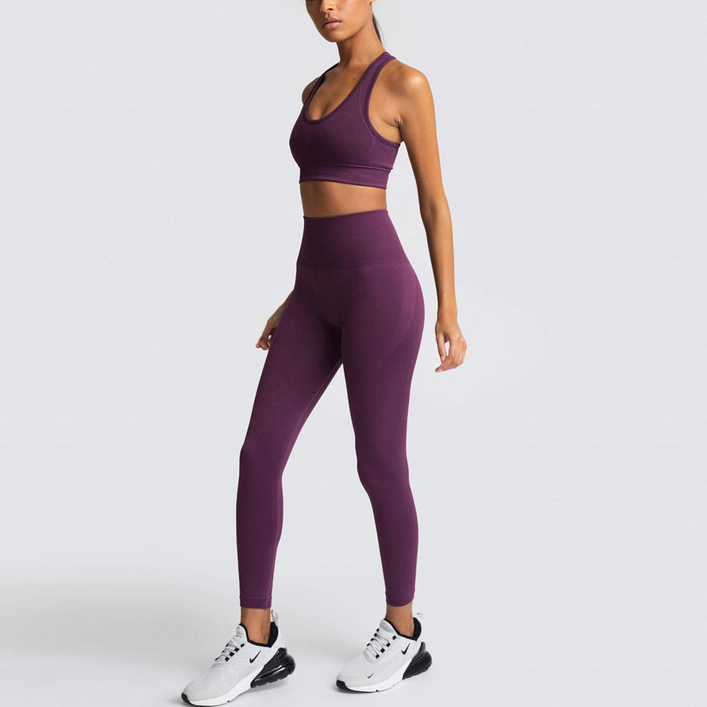 Fitness Sport Legging Set for Women Girls Sports Clothes Sets Seamless Workout Running Sport Wear