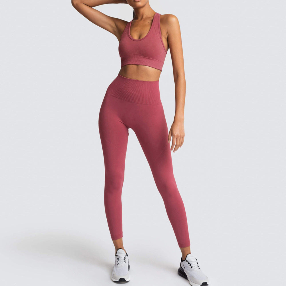 Fitness Sport Legging Set for Women Girls Sports Clothes Sets Seamless Workout Running Sport Wear