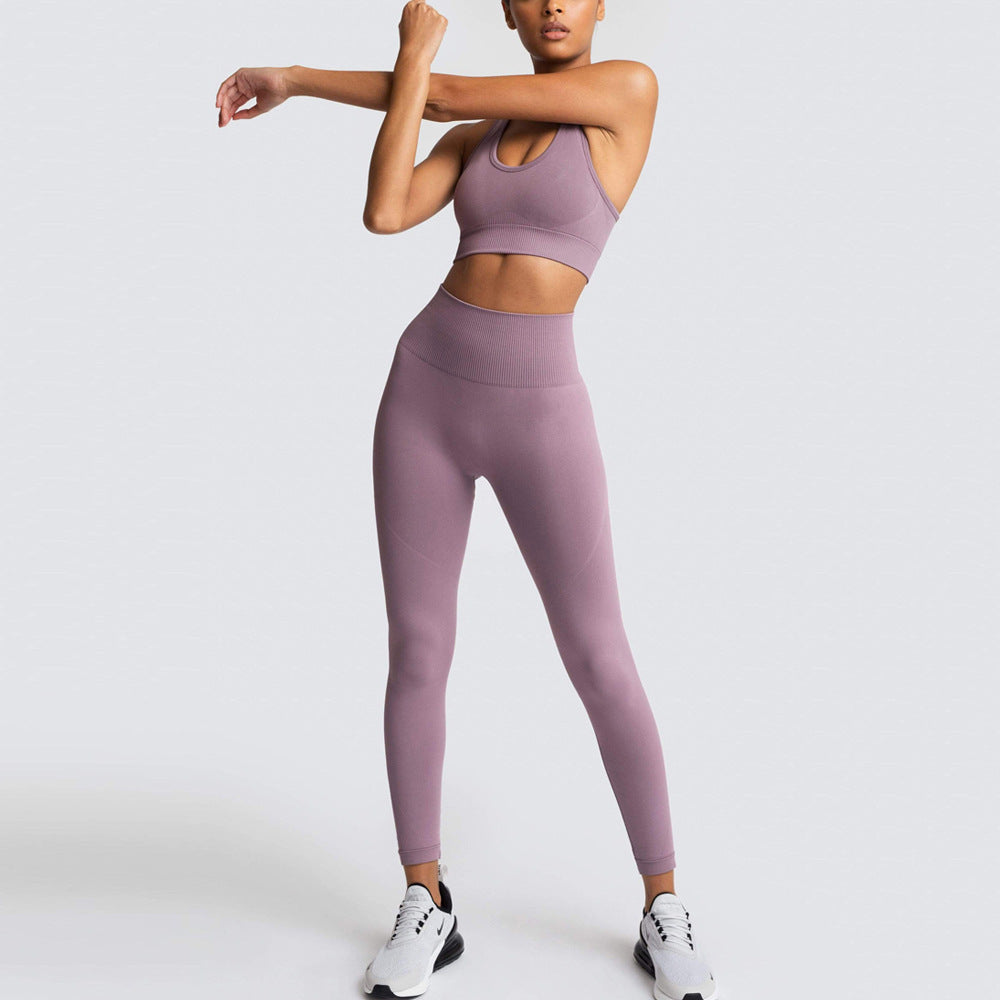 Fitness Sport Legging Set for Women Girls Sports Clothes Sets Seamless Workout Running Sport Wear