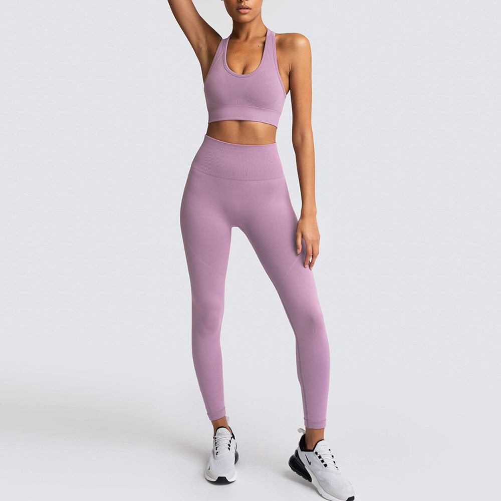 Fitness Sport Legging Set for Women Girls Sports Clothes Sets Seamless Workout Running Sport Wear