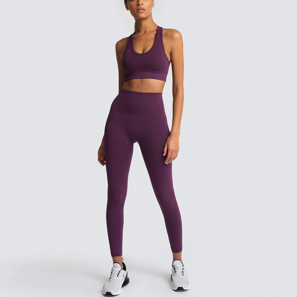 Fitness Sport Legging Set for Women Girls Sports Clothes Sets Seamless Workout Running Sport Wear