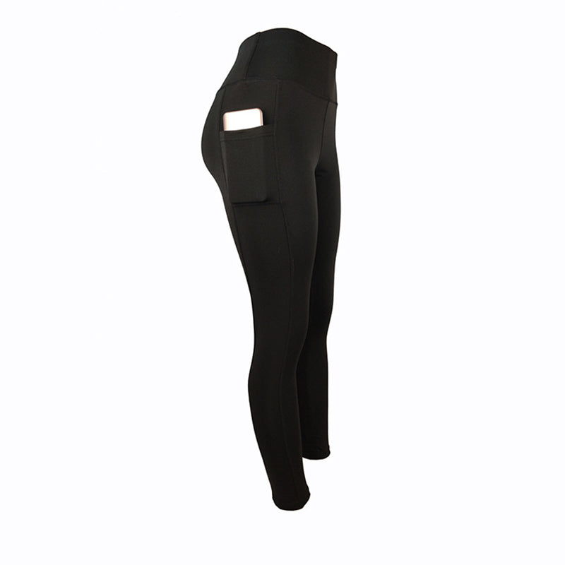 2021 Solid Color Piece Leggings China Manufacturers Pocket Dropshipping Legging for Woman
