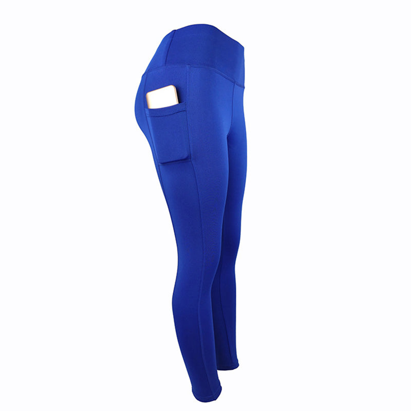 2021 Solid Color Piece Leggings China Manufacturers Pocket Dropshipping Legging for Woman
