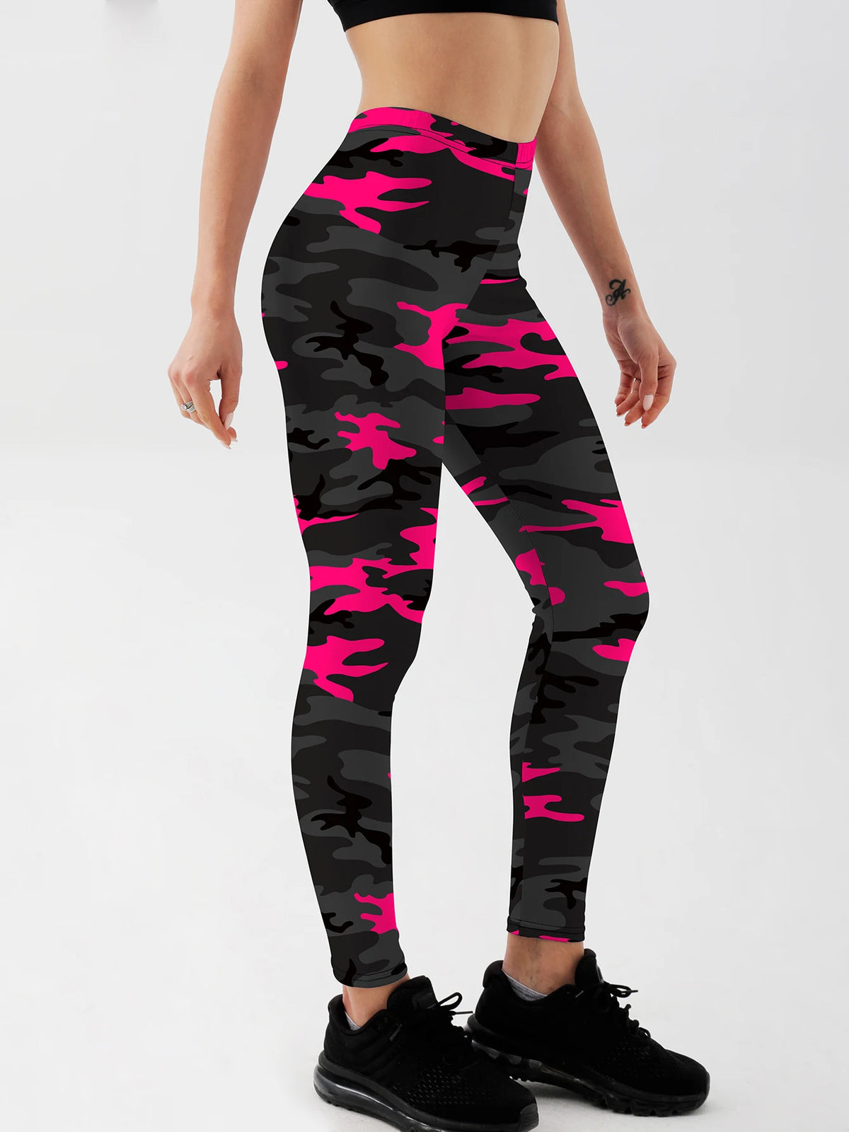 Fashion Women Camouflage Leggings for Fitness High Waist Gym Legging Push Up Women Navy Leggings