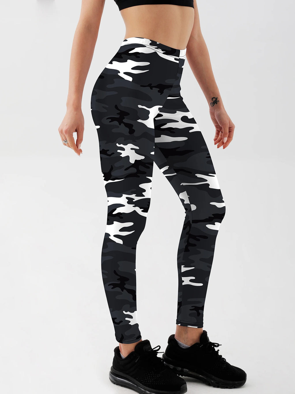 Fashion Women Camouflage Leggings for Fitness High Waist Gym Legging Push Up Women Navy Leggings