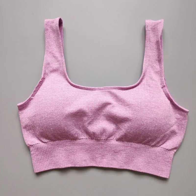 Nepoagym RIBBON Women Seamless Bra Sport Bra Top  Yoga Bra Sports Bra Sports Wear for Women Gym Seamless Top Gym Sport Bra Women