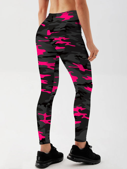 Fashion Women Camouflage Leggings for Fitness High Waist Gym Legging Push Up Women Navy Leggings