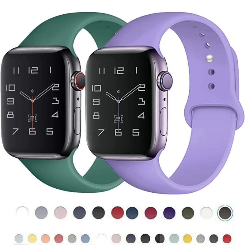 Bracelet silicone pour Apple Watch – 27 coloris