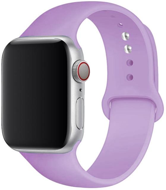 Bracelet silicone pour Apple Watch – 27 coloris